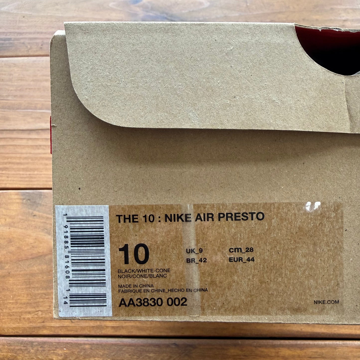 Size 10 - Off-White x Air Presto 'Black' (Used)