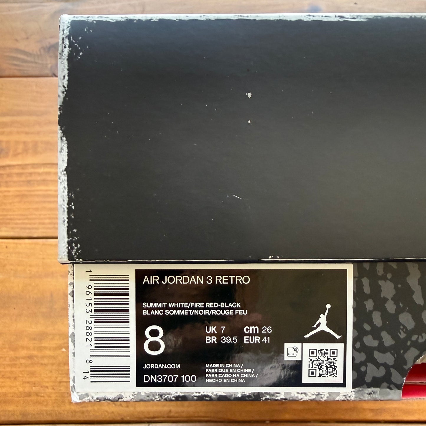 Size 8 - Jordan 3 Retro 'White Cement Reimagined' (Used)