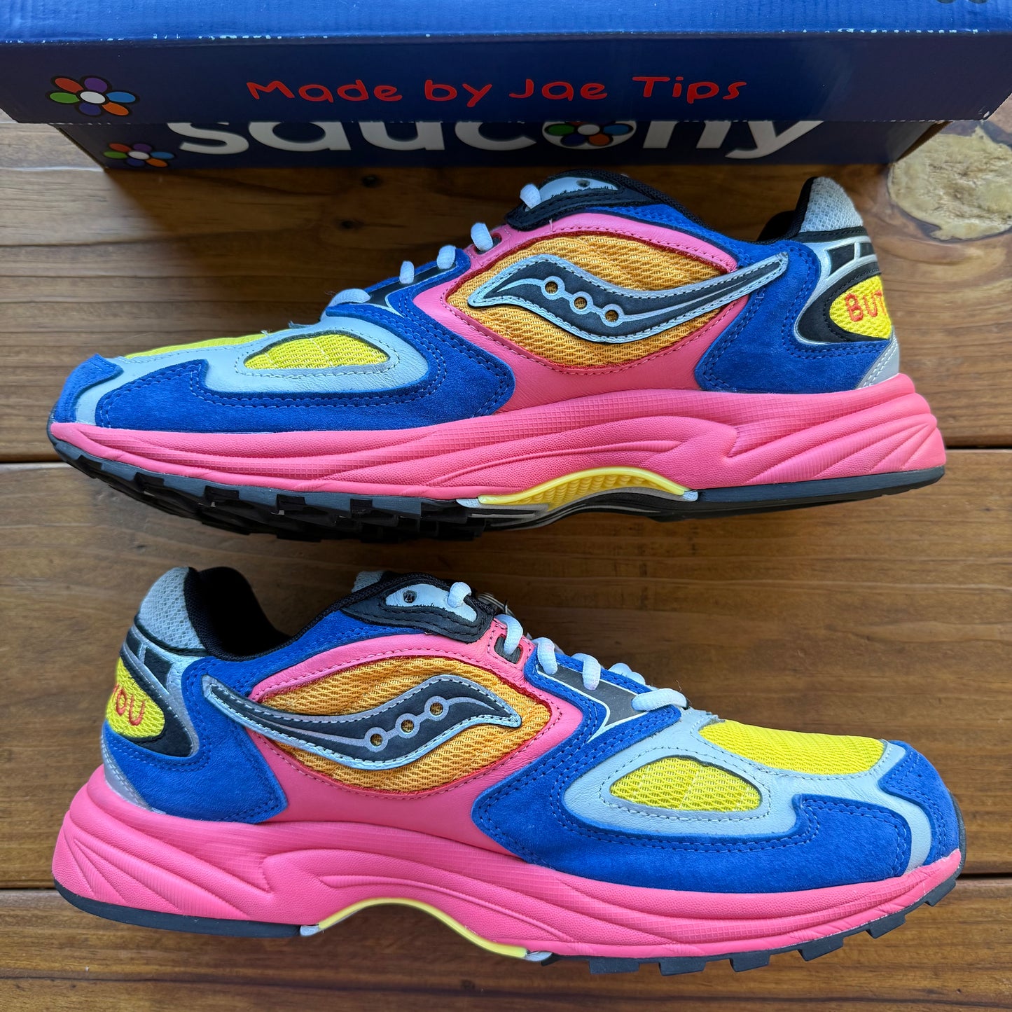 SIZE 11 - Jae Tips x Grid Jazz 9 'I Love You But I'm Busy' (Used)