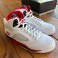Größe 9 - Jordan 5 Retro 'Fire Red' 2025 (Gebraucht)
