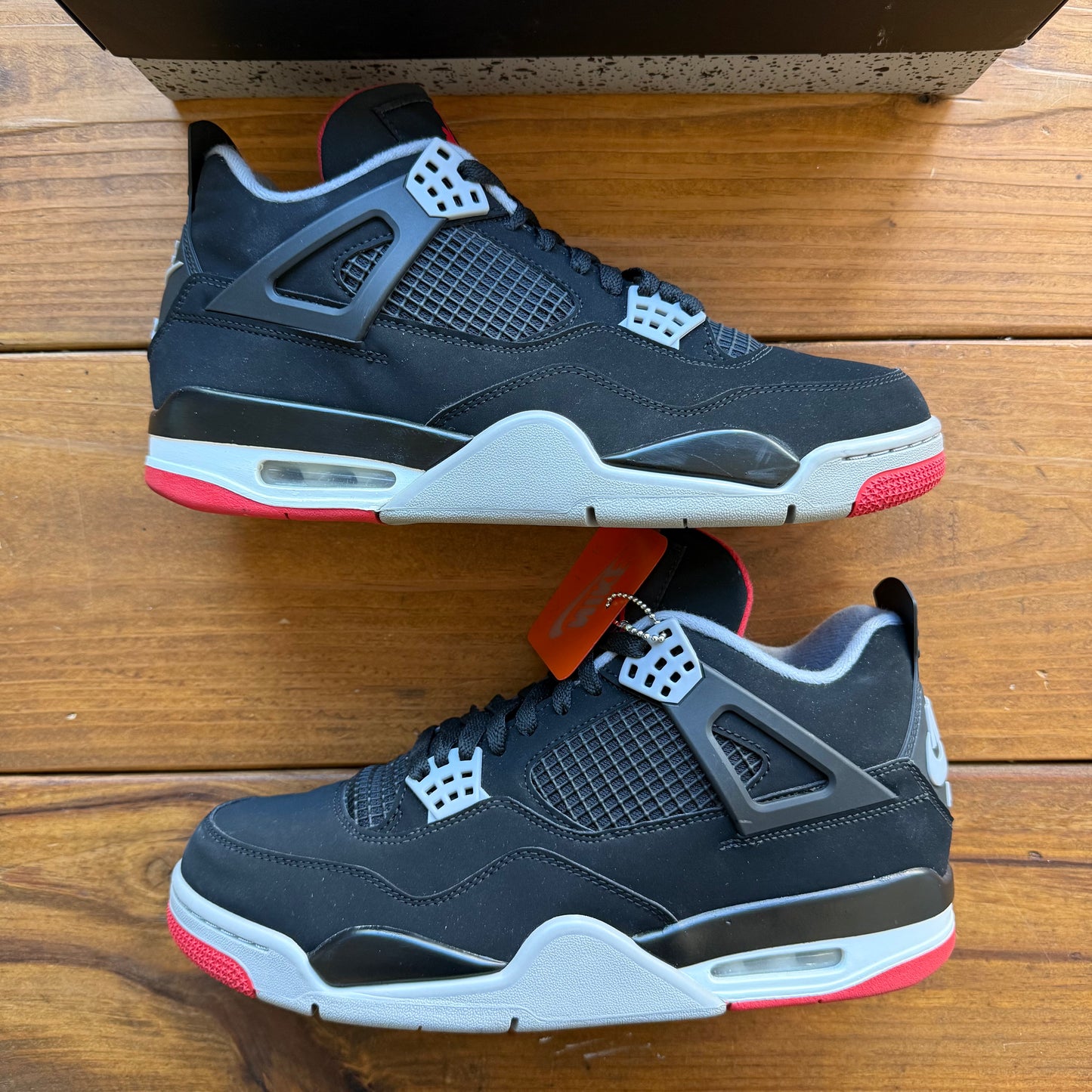 Größe 10 – Jordan 4 Retro OG 'Bred' 2019 (Gebraucht)