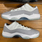 SIZE 10 - Jordan 11 Retro Low 'Cement Grey' (Used)