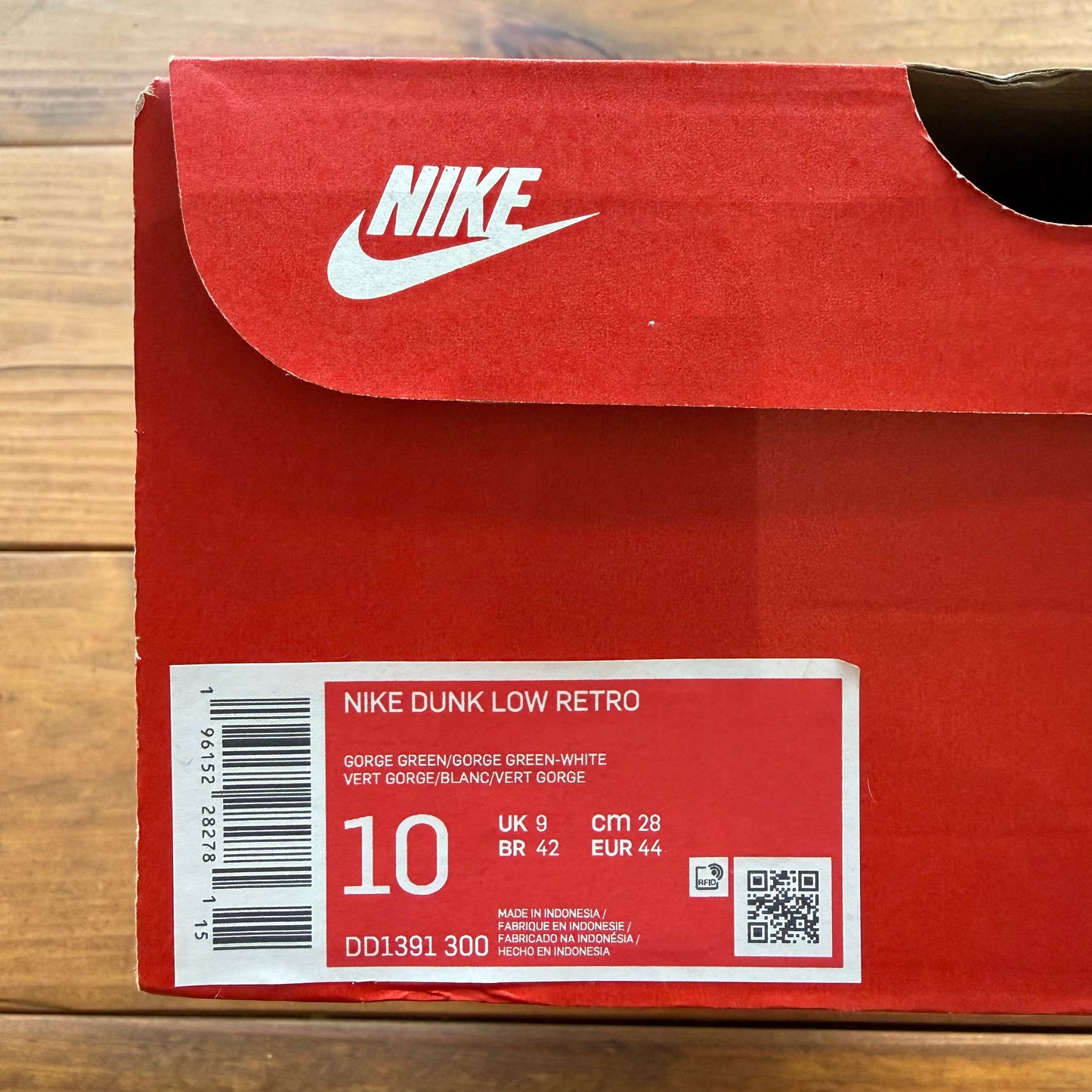 SIZE 10 - Dunk Low 'Miami Hurricanes' (Used)