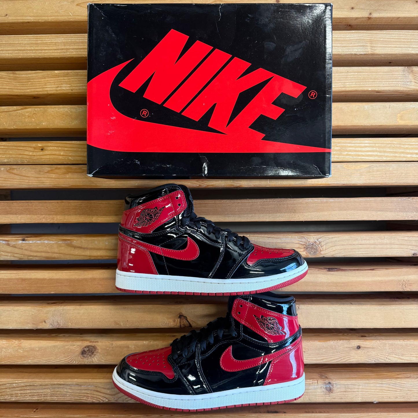 Size 9 - Jordan 1 Retro High OG 'Patent Bred' (Used)
