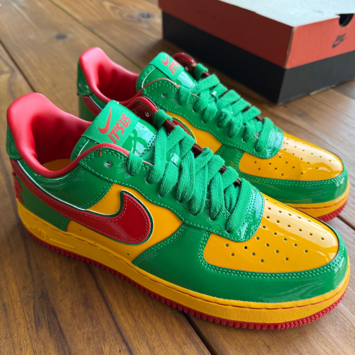 Size 8.5 - Lil Yachty x Air Force 1 Low 'Concrete Boys - Lucky Green' (Used)