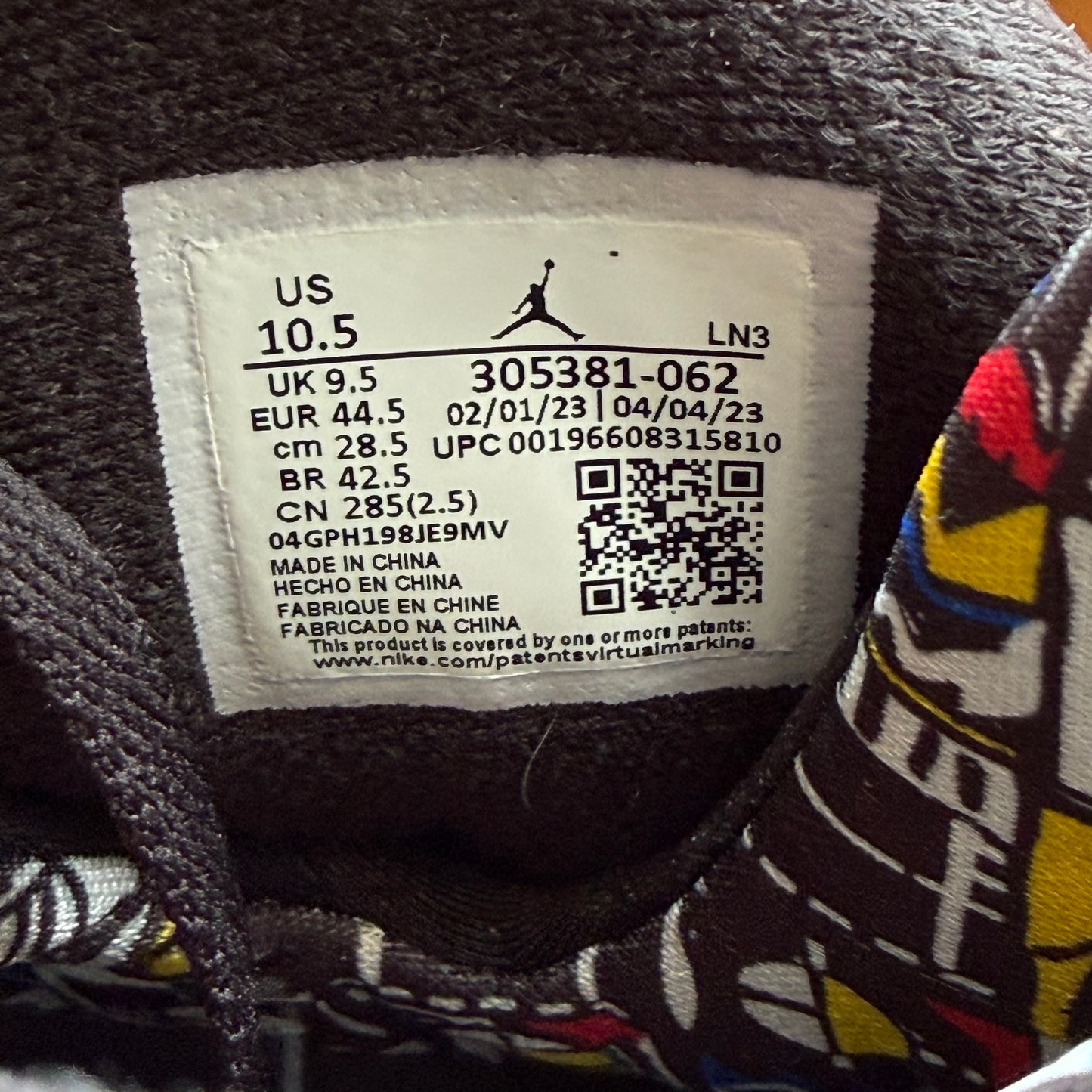 Größe 44.5 - Jordan 8 Retro 'Playoff' 2023 (Gebraucht)