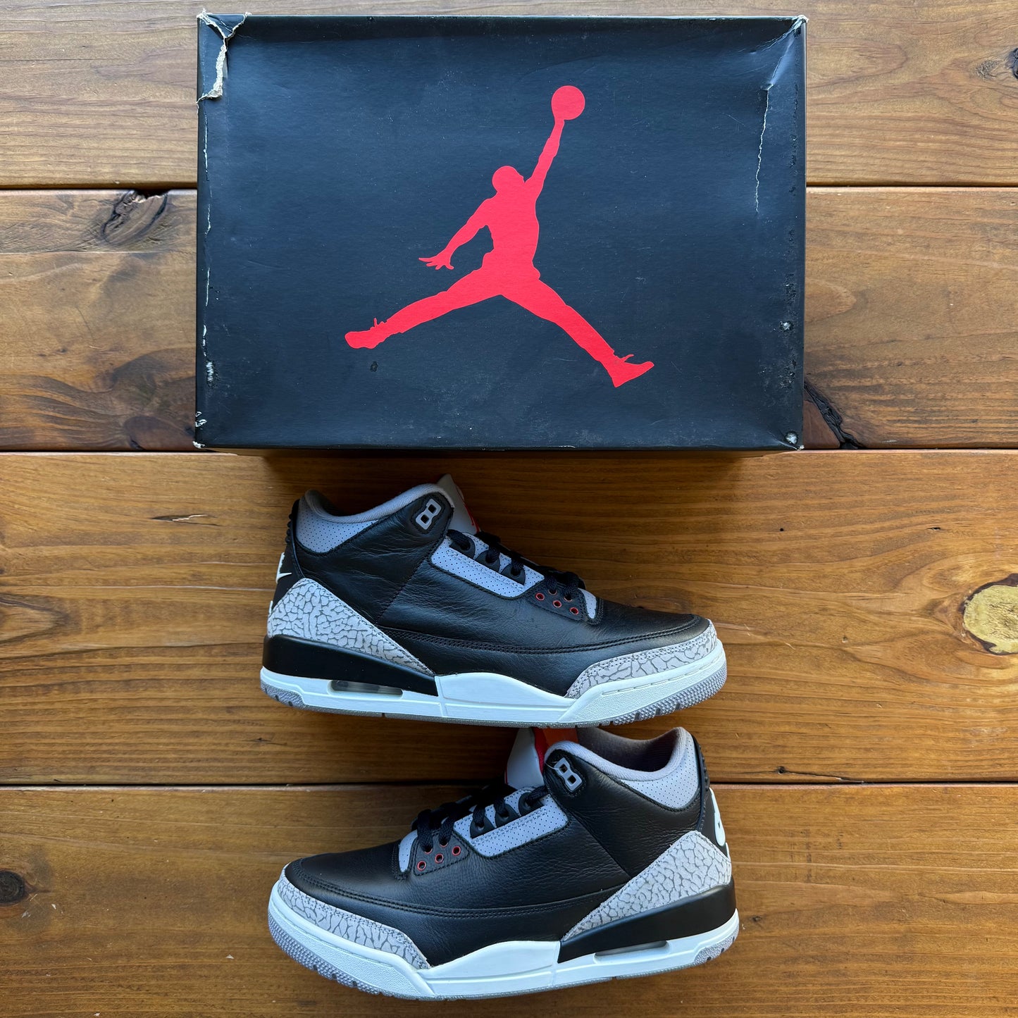 SIZE 10 - Jordan 3 Retro OG 'Black Cement' 2024 (Used)