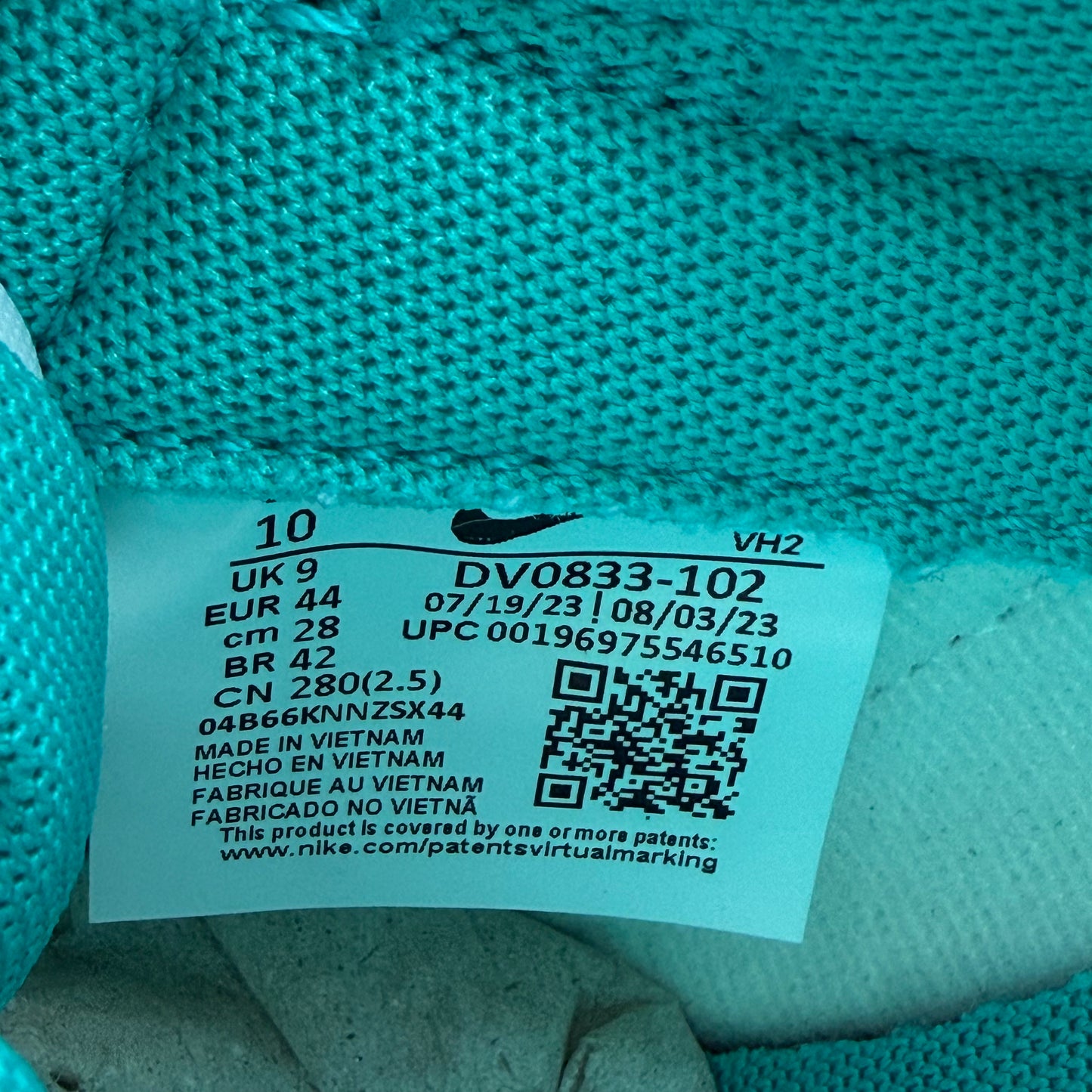 SIZE 10 - Dunk Low 'Miami Dolphins' (Used)