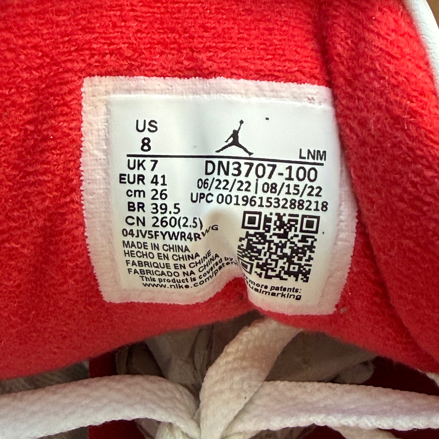 Size 8 - Jordan 3 Retro 'White Cement Reimagined' (Used)