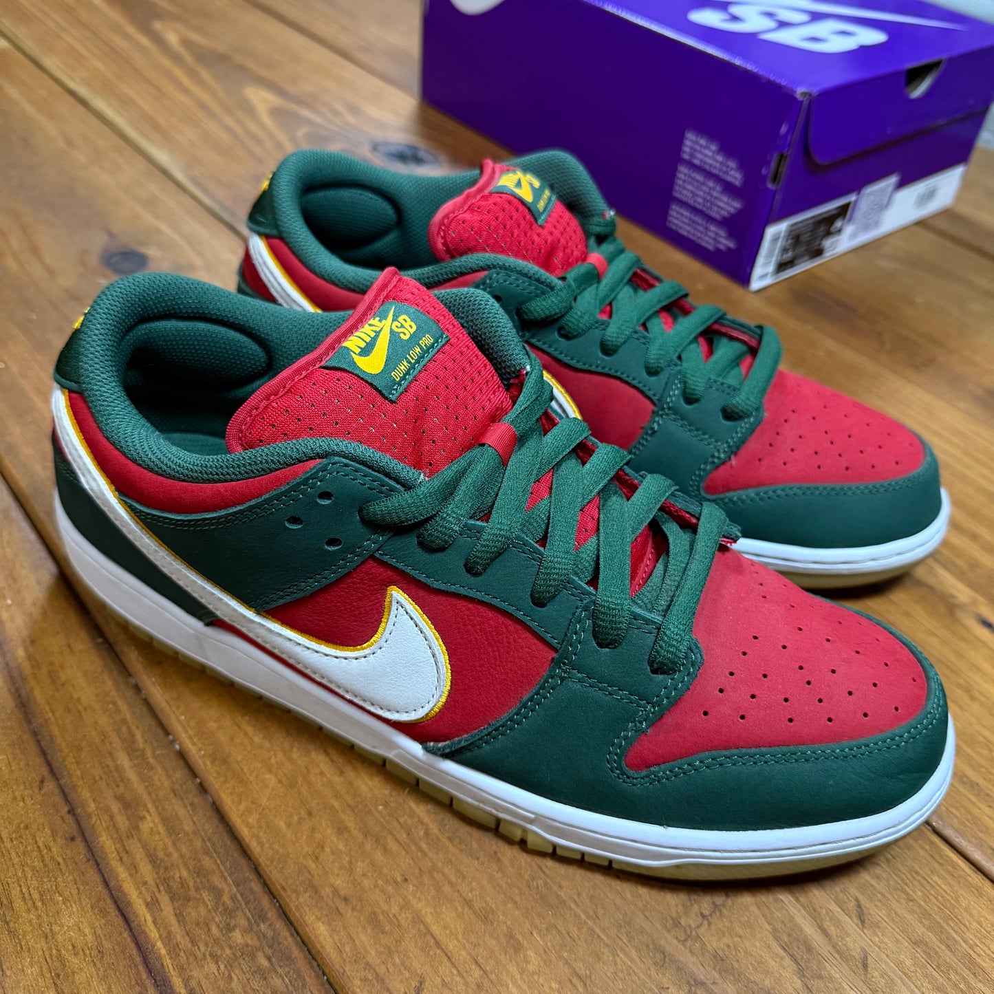 SIZE 12 - Dunk Low Premium SB 'Seattle Supersonics' (Used)