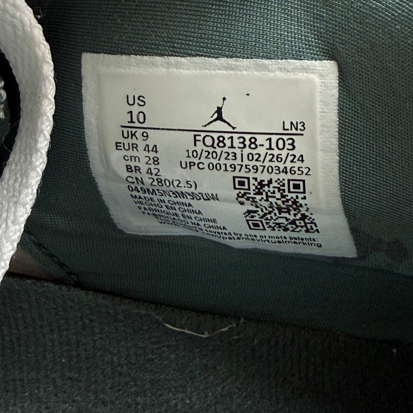 Size 10 - Jordan 4 Retro 'Oxidized Green' (Used)