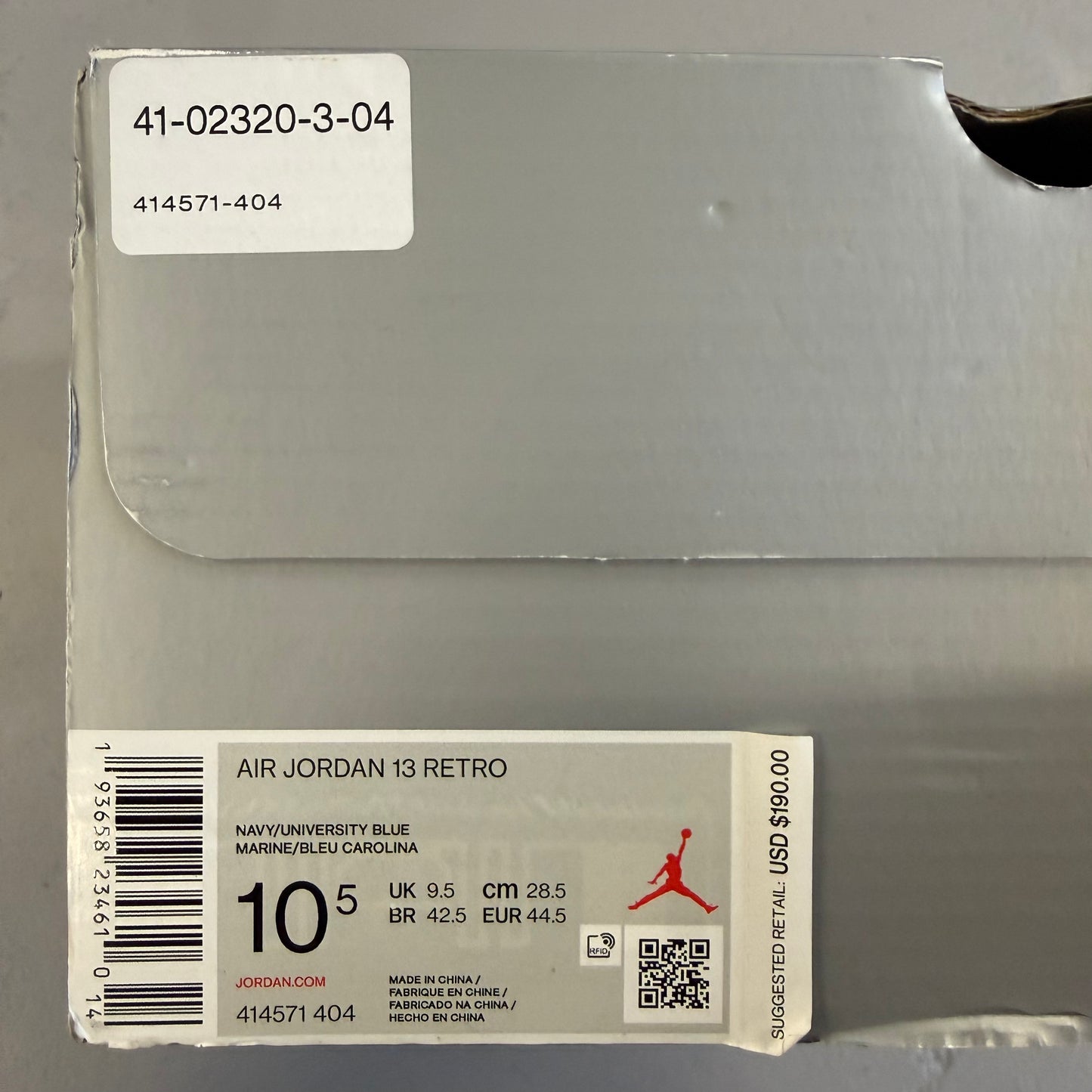 Size 10.5 - Jordan 13 Retro 'Flint' 2020 (Used)