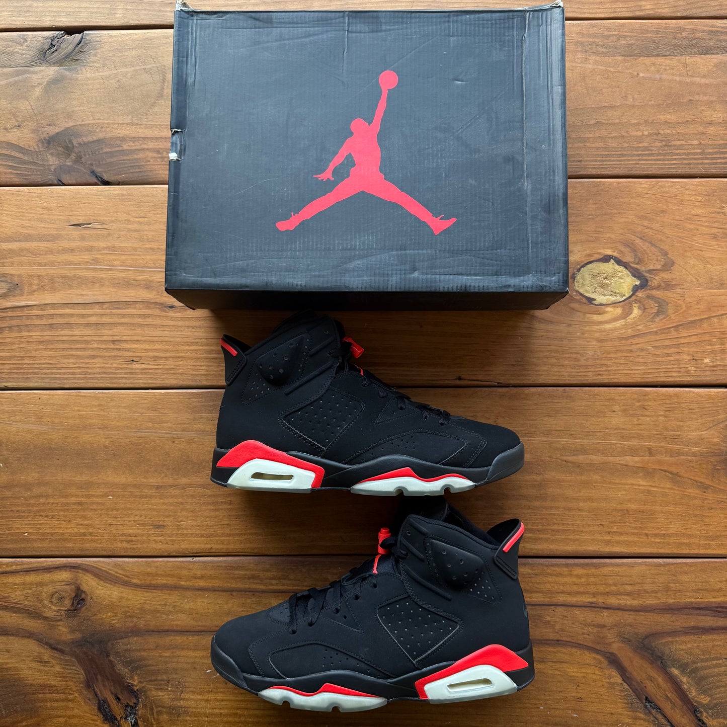 SIZE 12 - Jordan 6 Retro 'Infrared' 2019 (Used)