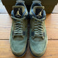 SIZE 12 - Jordan 4 Retro SE Craft 'Olive' (Used)