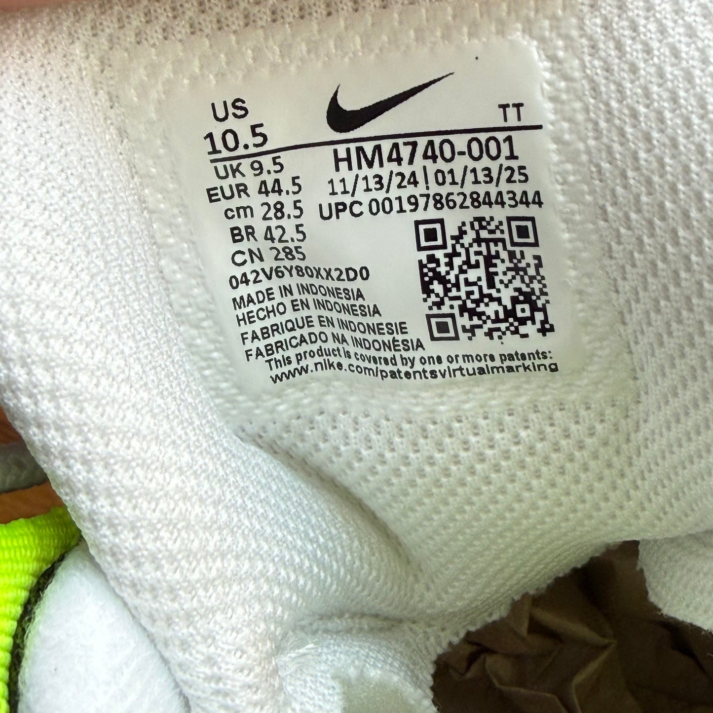 Size 10.5 - Air Max 95 OG 'Big Bubble - Neon' 2025 / 2026 (Used)