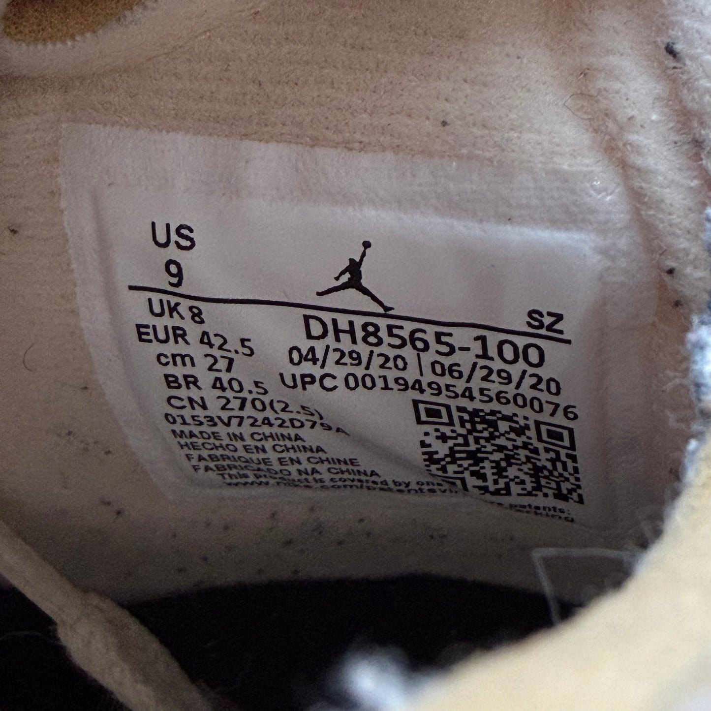 Size 9 - Off-White x Jordan 5 SP 'Sail' (Used)