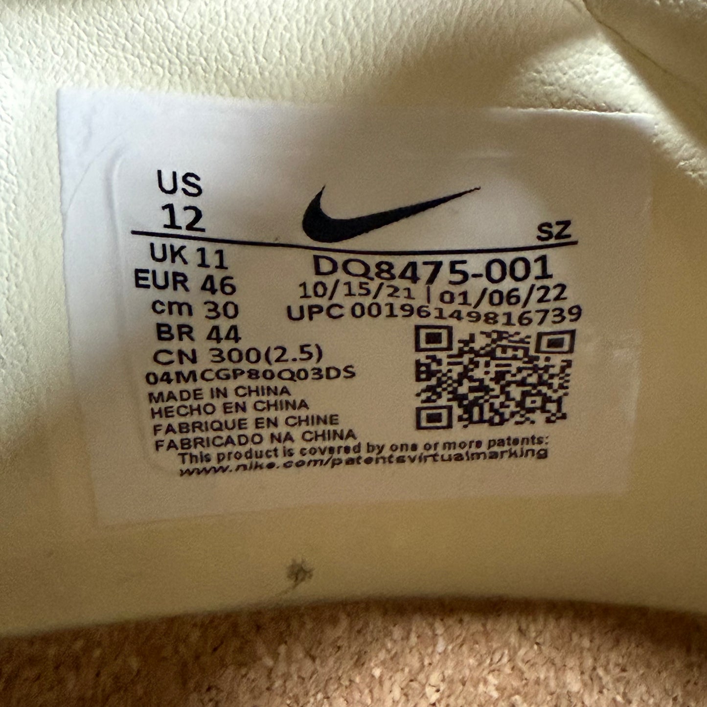 SIZE 12 - Kasina x Air Max 1 SP 'Won-Ang - Grey' (Used)