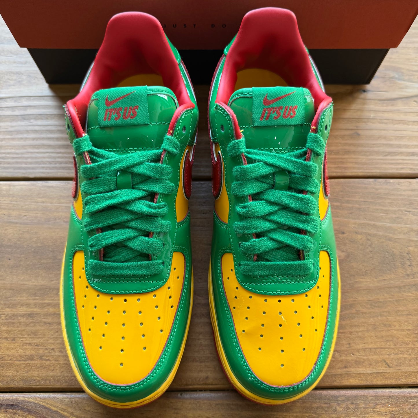 Size 8.5 - Lil Yachty x Air Force 1 Low 'Concrete Boys - Lucky Green' (Used)