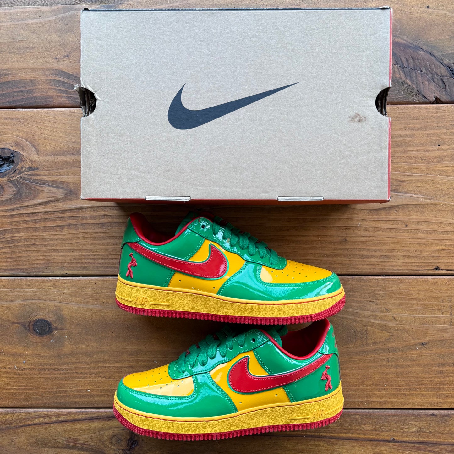 Size 8.5 - Lil Yachty x Air Force 1 Low 'Concrete Boys - Lucky Green' (Used)