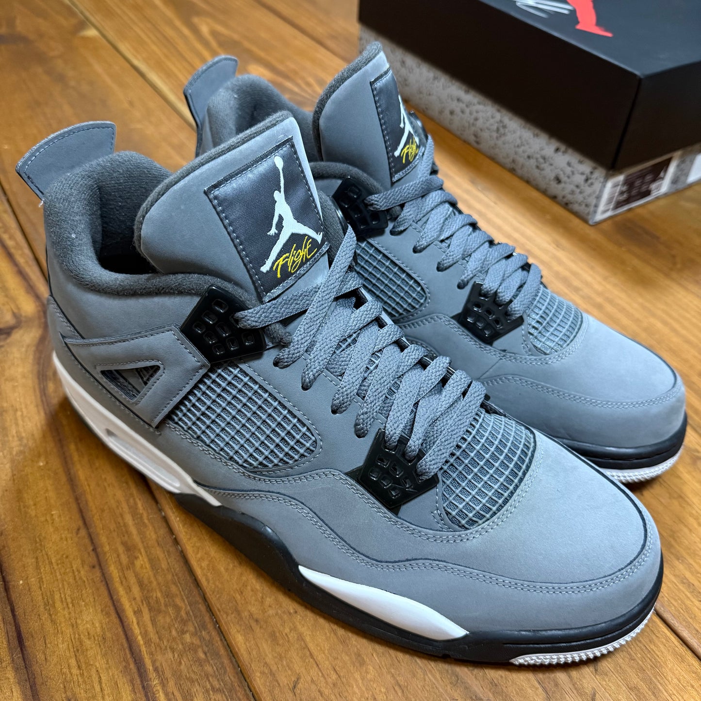 SIZE 14 - Jordan 4 Retro 'Cool Grey' 2019 (Used)