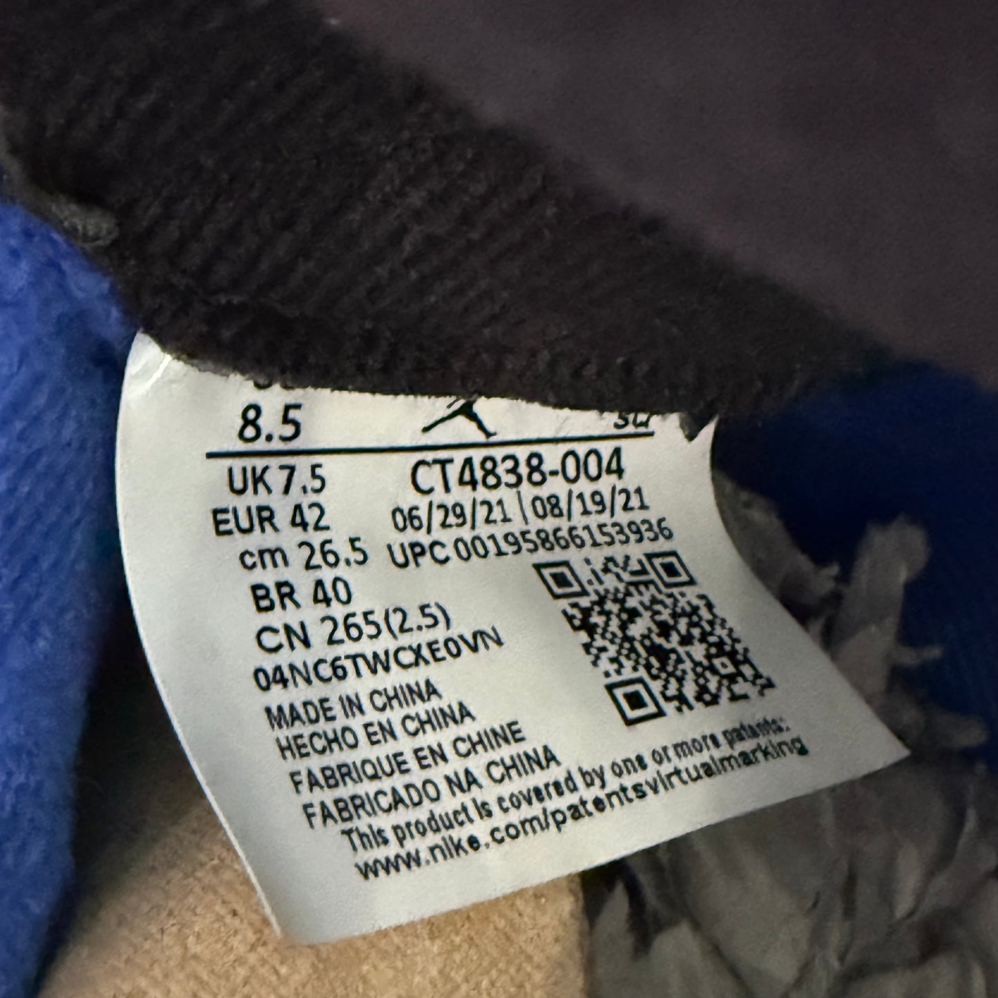 Size 8.5 - Jordan 5 Retro 'Racer Blue' (Used)