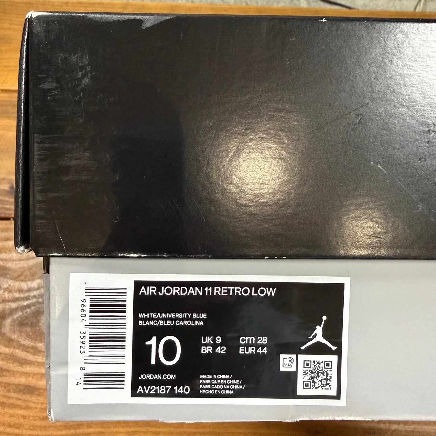 SIZE 10 - Jordan 11 Retro Low 'Cement Grey' (Used)