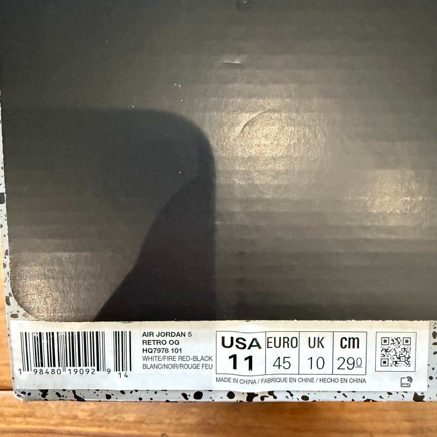 SIZE 11 - Jordan 5 Retro 'Fire Red' 2025 (Used)