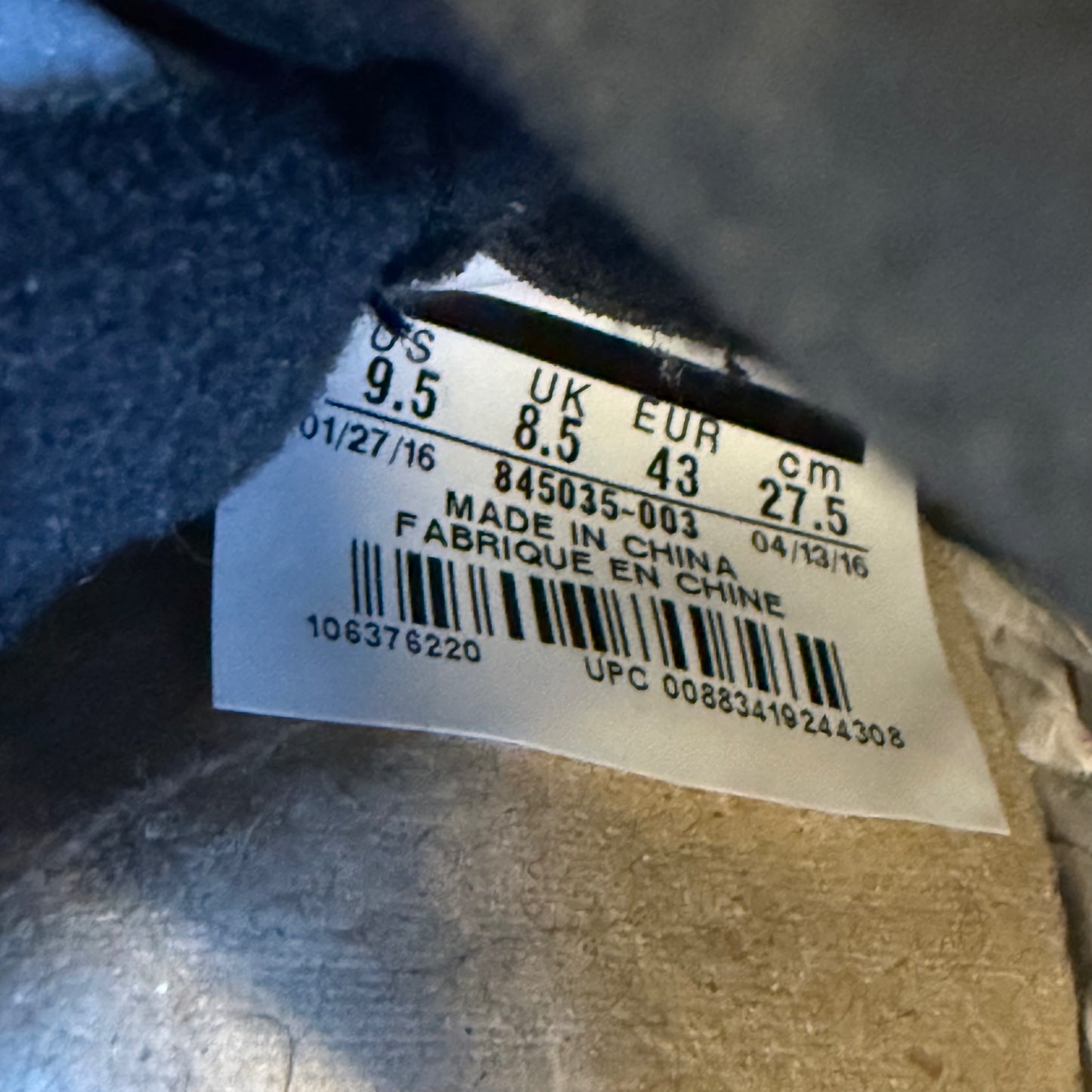 Jordan 5 Retro OG 'Metallic' 2016 (Used/No Box) - Size 9.5