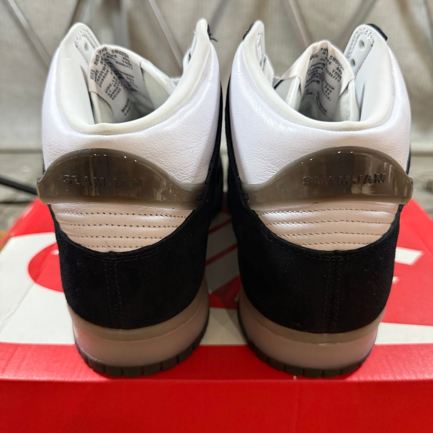 SIZE 12 - Slam Jam x Dunk High 'Black' (Used)