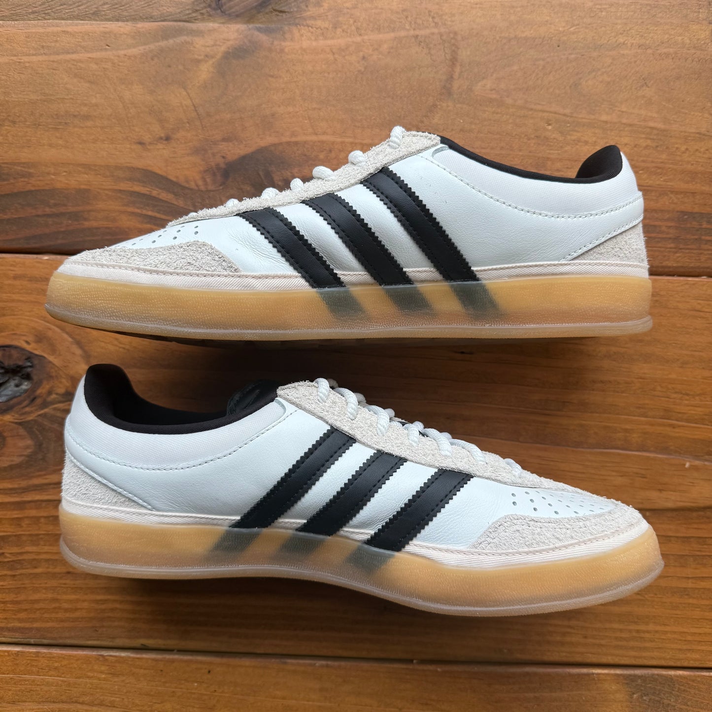 SIZE 10 - Bad Bunny x Gazelle Indoor 'Core White' (Used/No Box)