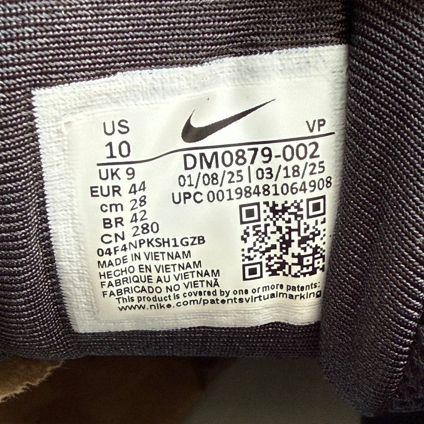 Size 10 - NOCTA x Glide 'Black Iron Grey' (Used)