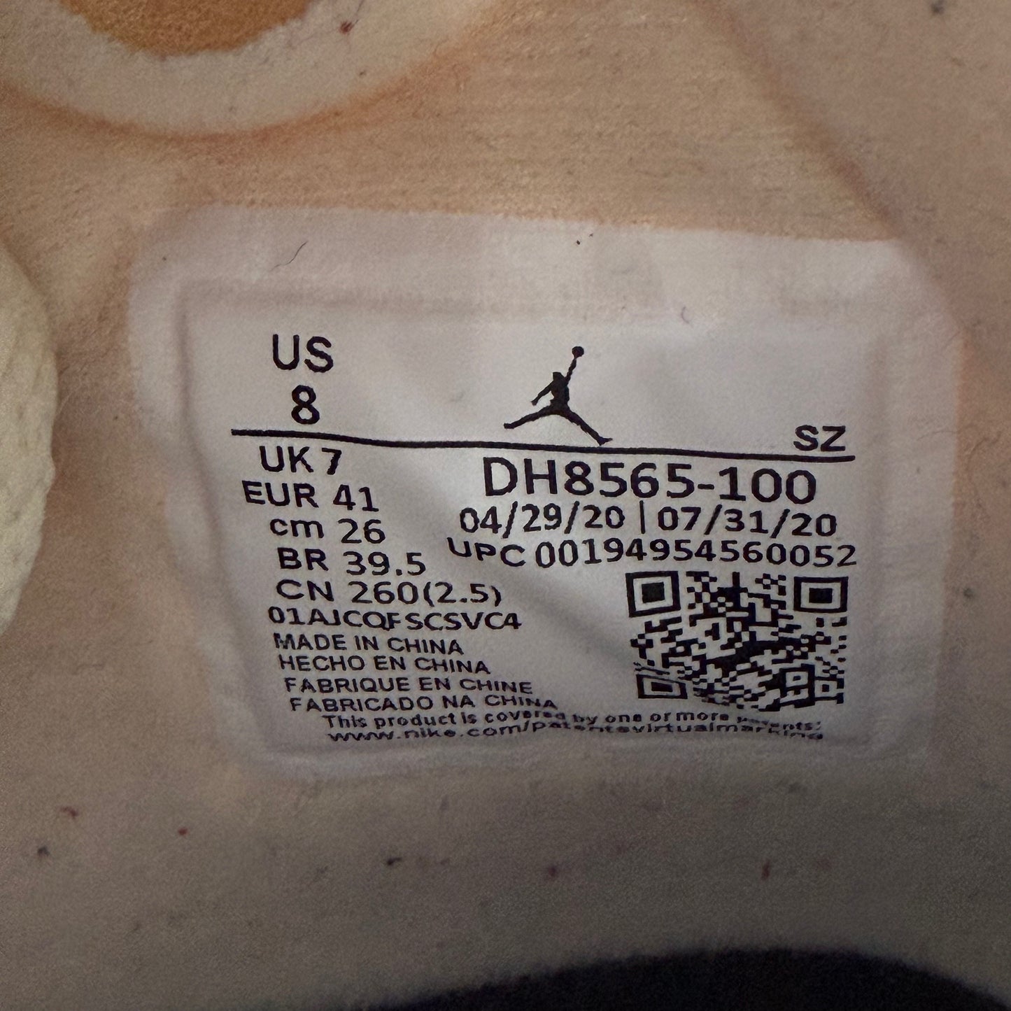 Size 8 - Off-White x Jordan 5 SP 'Sail' (Used)