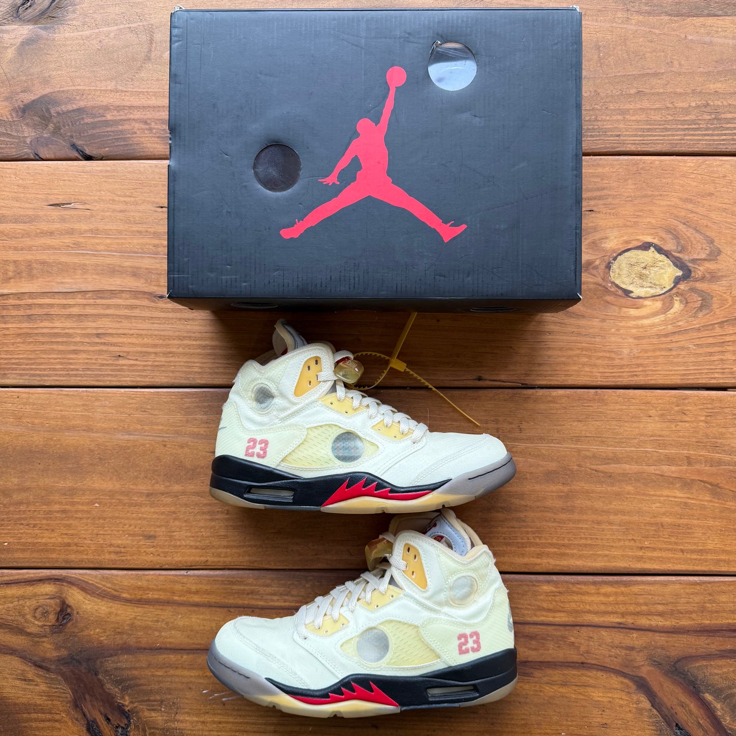 Size 8 - Off-White x Jordan 5 SP 'Sail' (Used)