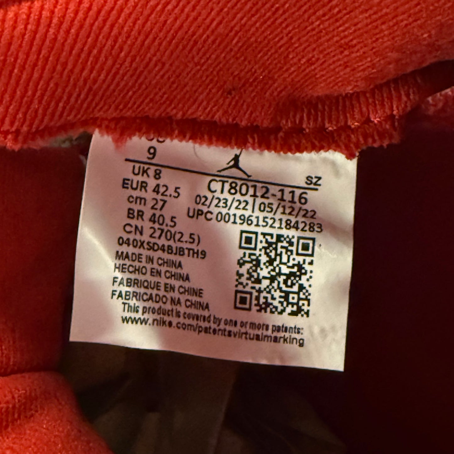 Size 9 - Jordan 11 Retro 'Cherry' (Used)