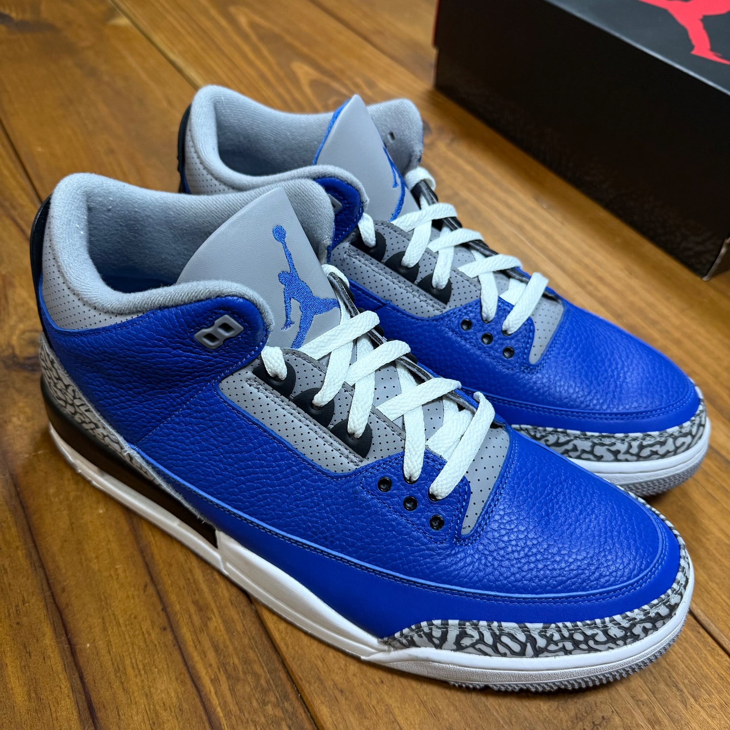 SIZE 14 - Jordan 3 Retro 'Varsity Royal' (Used)