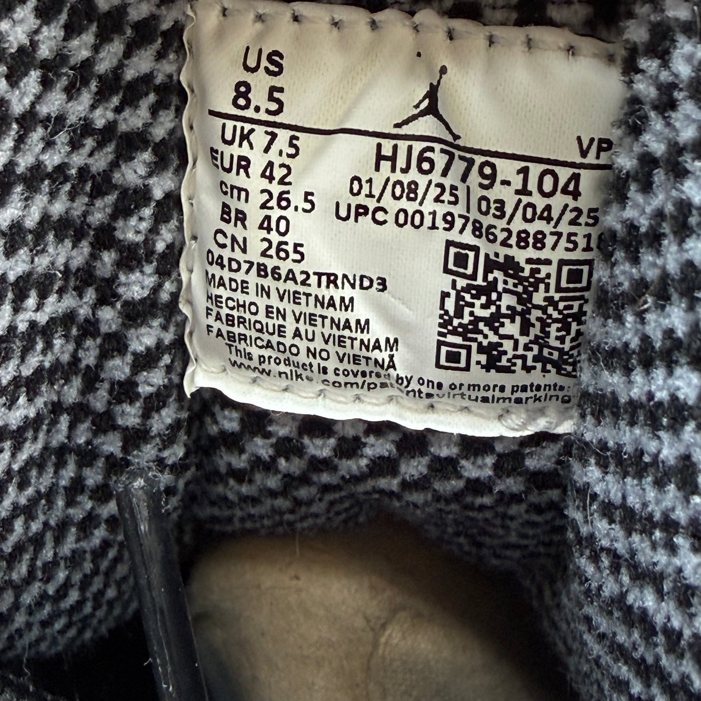 SIze 8.5 - Jordan 10 Retro 'Steel' 2025 (Used)