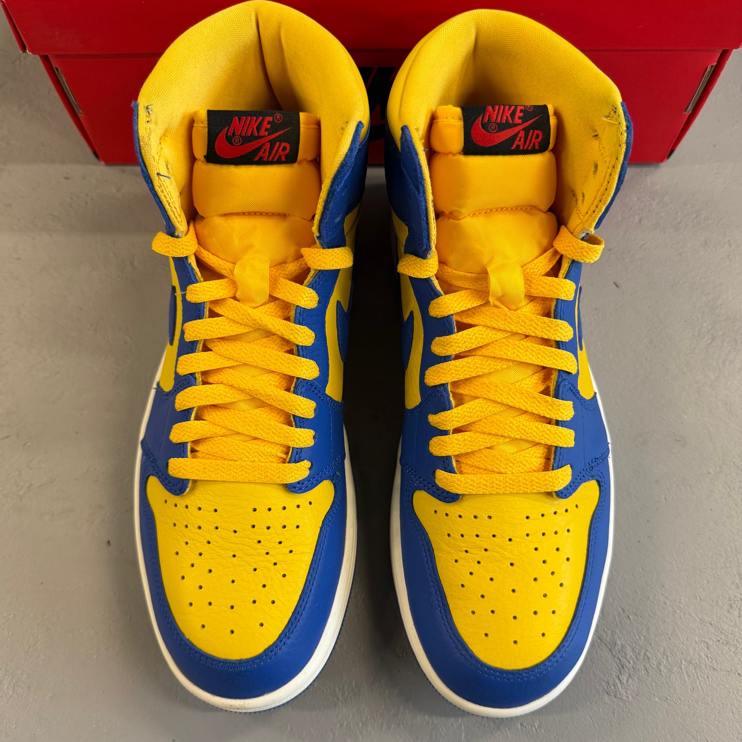 Size 10.5W/9M - Wmns Jordan 1 Retro High OG 'Reverse Laney' (Used)
