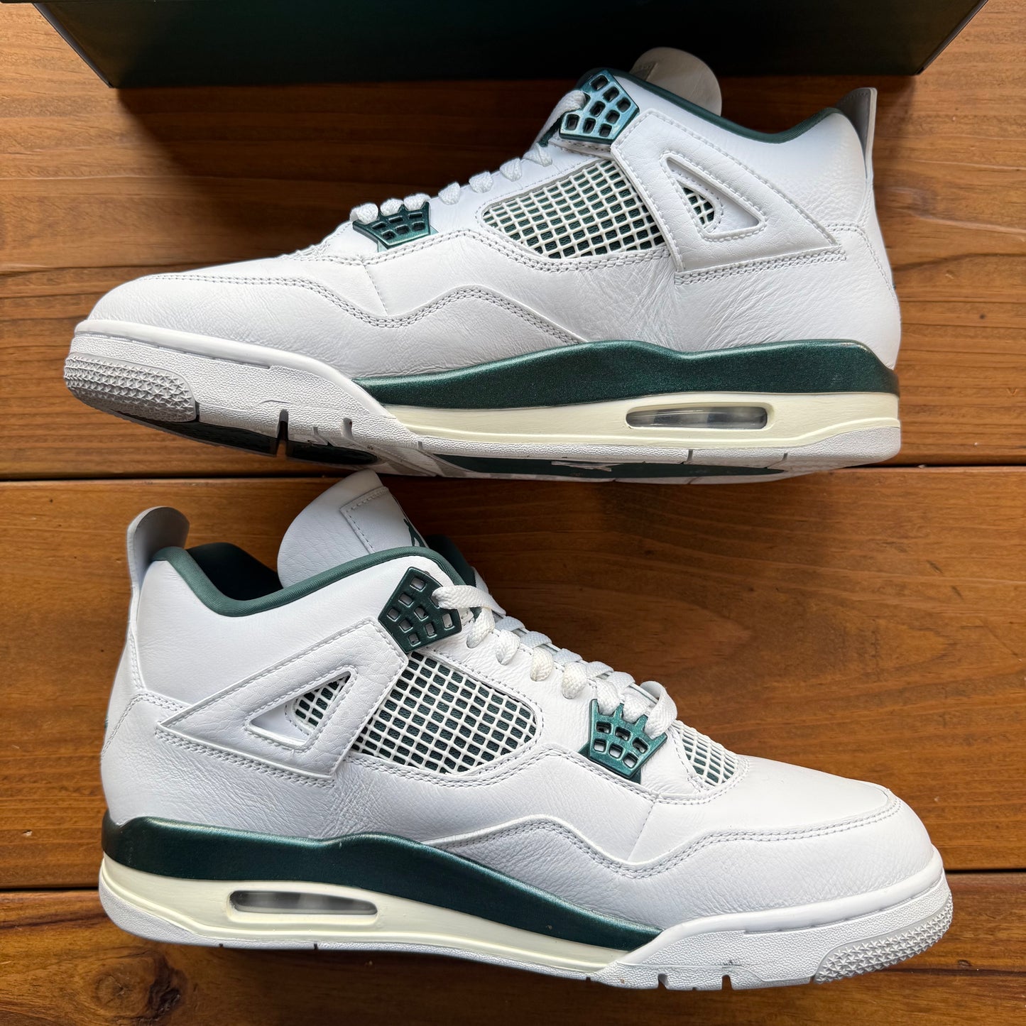 SIZE 12 - Jordan 4 Retro 'Oxidized Green' (Used)