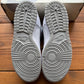 SIZE 8 - Supreme x Dunk Low SB 'White Metallic Silver' (Used)