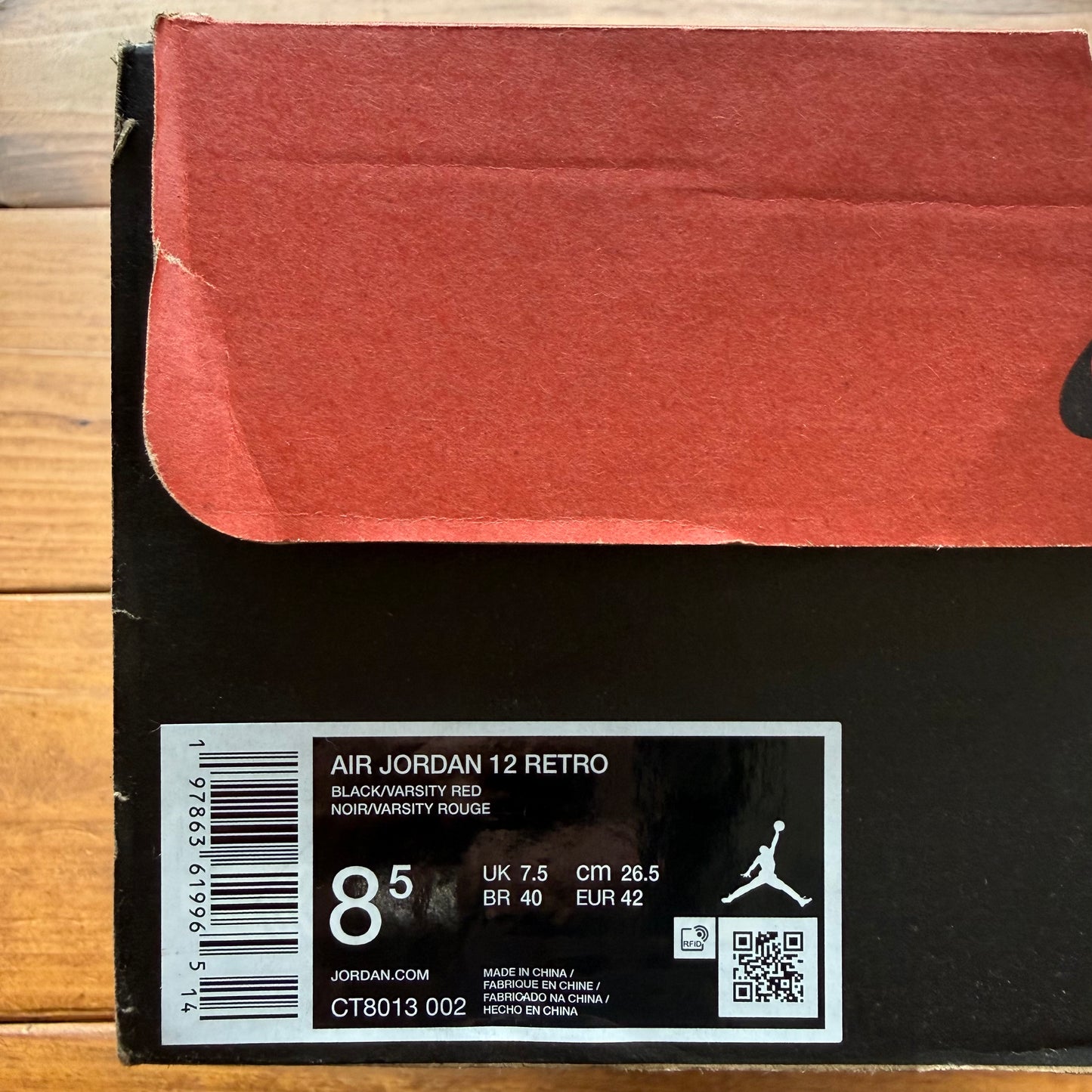 Size 8.5 - Jordan 12 Retro 'Flu Game' 2025 (Used)