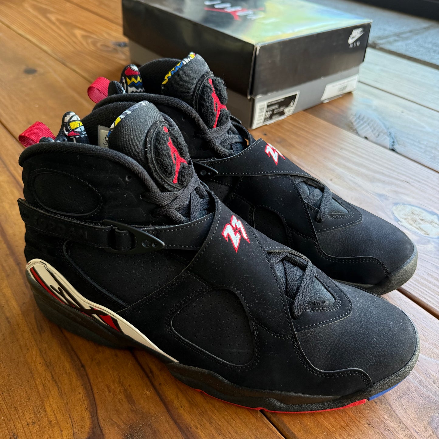 Größe 45,5 – Jordan 8 Retro 'Playoff' 2023 (Gebraucht)