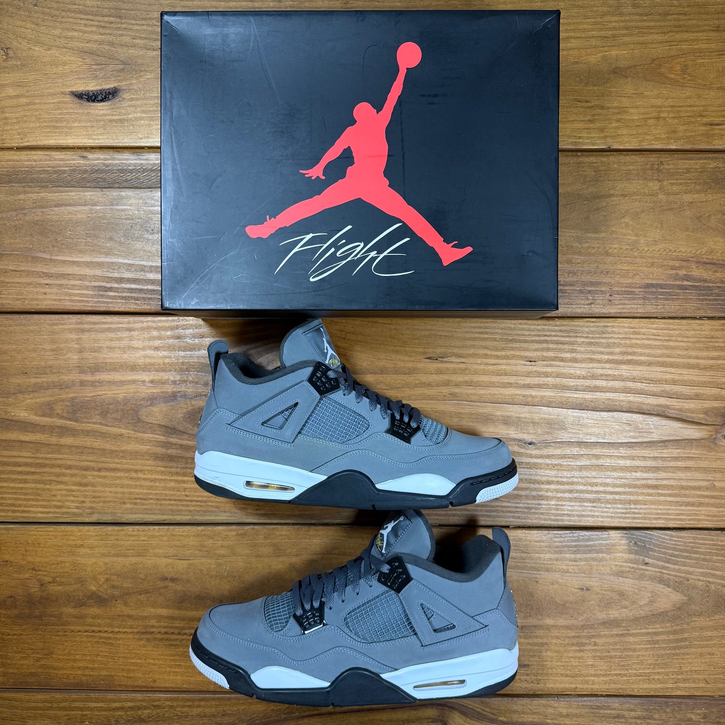 SIZE 14 - Jordan 4 Retro 'Cool Grey' 2019 (Used)