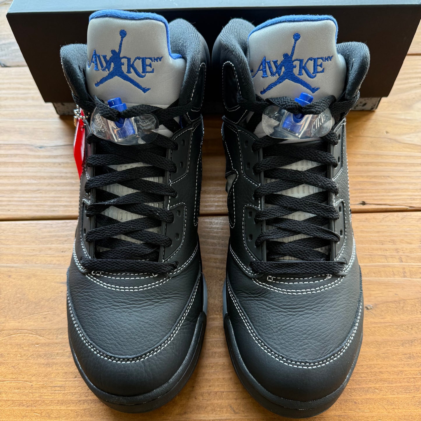 Size 8.5 - Awake NY x Jordan 5 Retro 'Boro - Racer Blue' (Used)