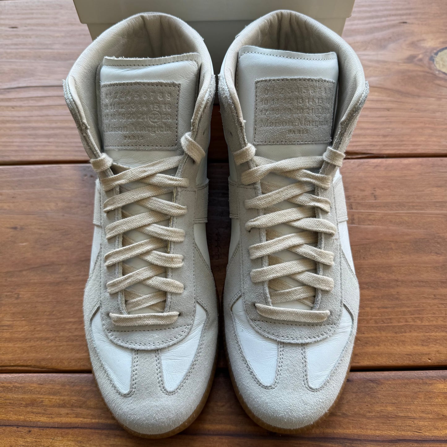 Talla 41 - Maison Margiela Replica High 'White Grey' (Usado)