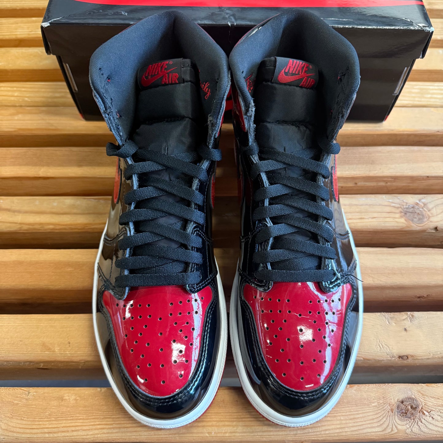 Size 9 - Jordan 1 Retro High OG 'Patent Bred' (Used)