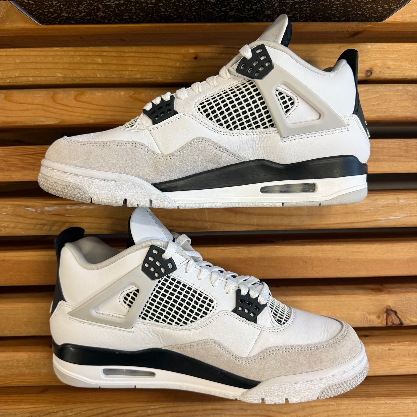Size 10 - Jordan 4 Retro 'Military Black' (Used)