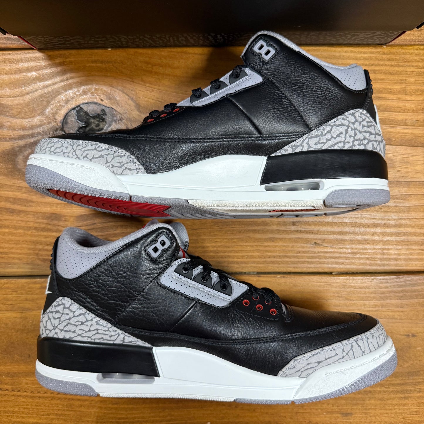 SIZE 11.5 - Jordan 3 Retro OG 'Black Cement' 2024 (Used)