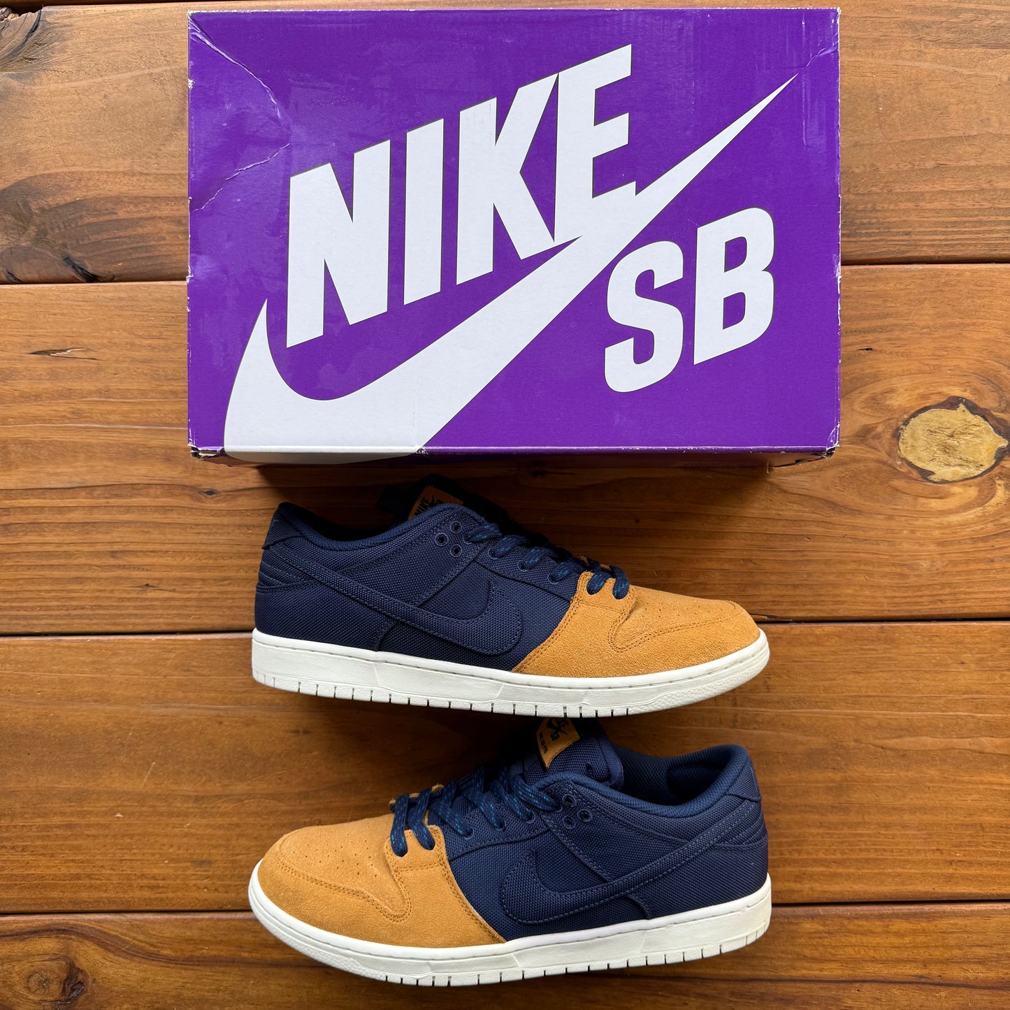 Size 11 - Dunk Low SB 'Navy Desert Ochre' (Used)
