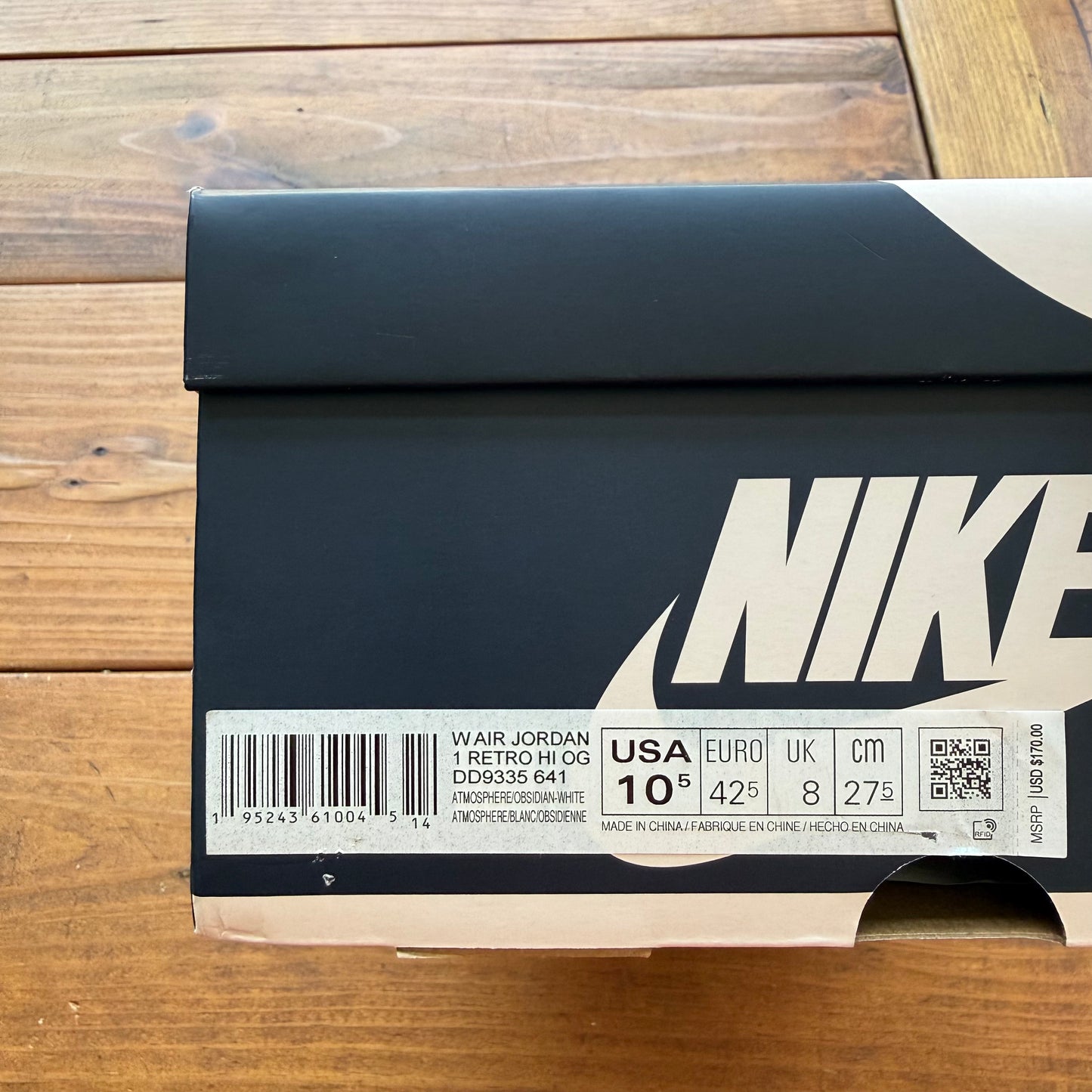 Talla 10.5W/9M - Jordan 1 Retro High OG SE 'Bubble Gum' de mujer (Usado)