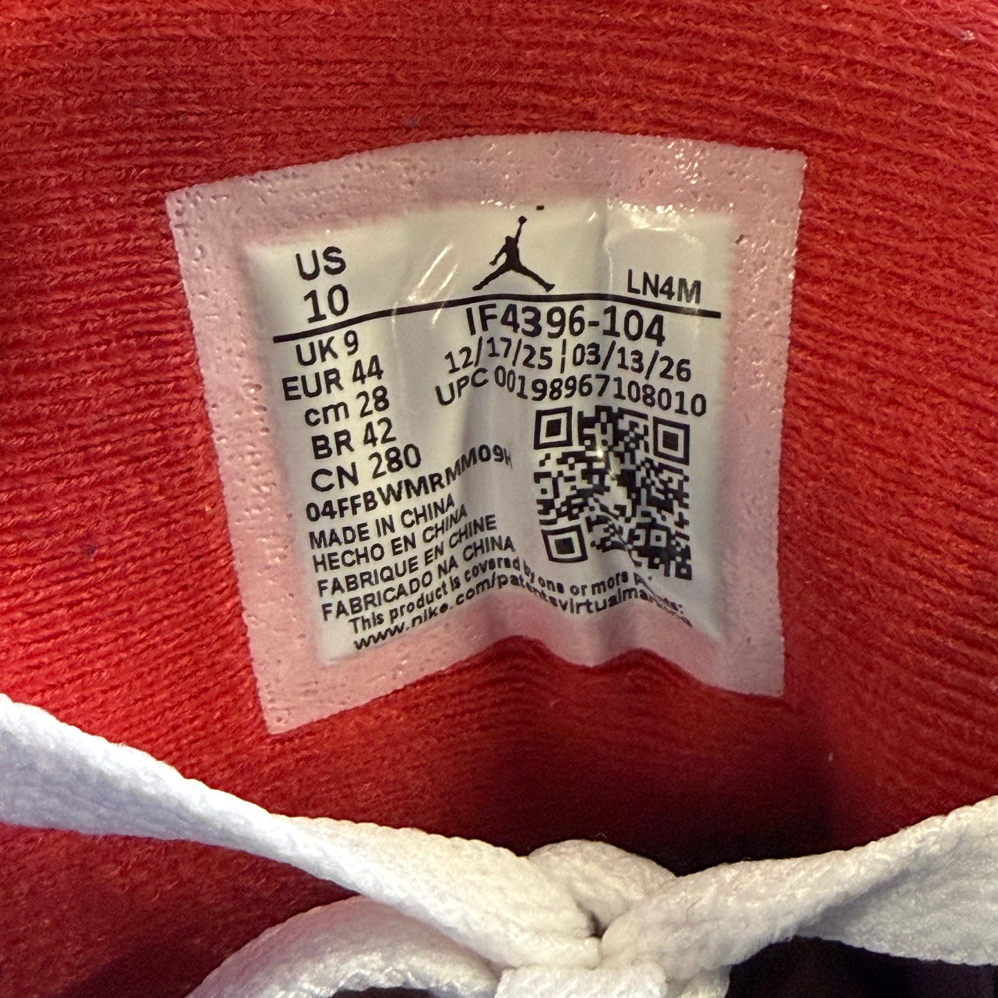 Size 10 - Jordan 3 'True Blue' 2026 (Used)